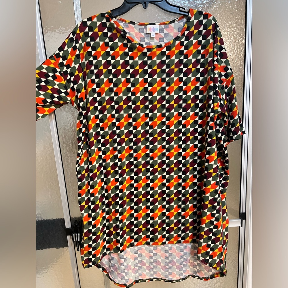 Geometric Short Sleeve Tunic